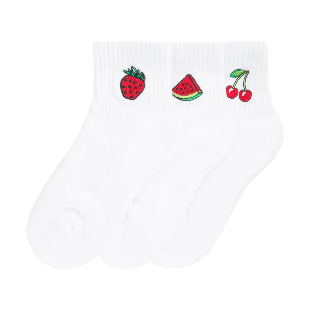 3 Pack Medium Embroidered Quarter