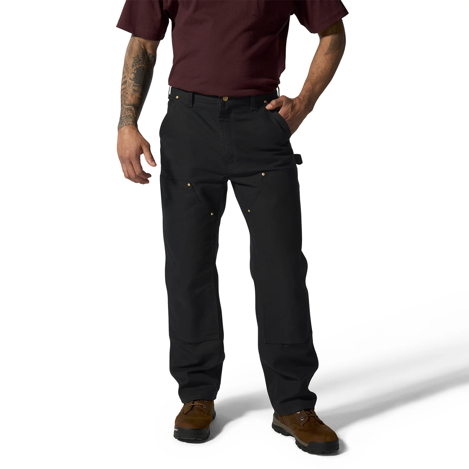 Loose Straight Firm Duck Dbl Front Dungaree -Mens - Image 2