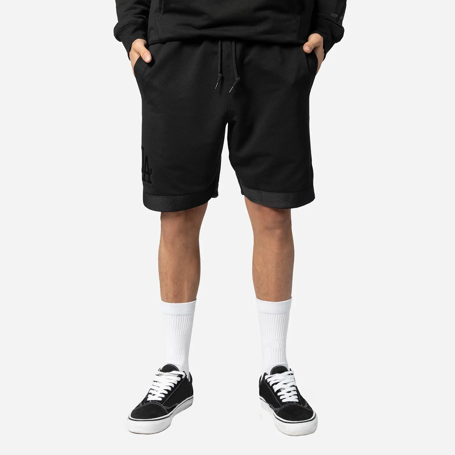 Dodgers Triple Black Shorts - Mens - Image 2