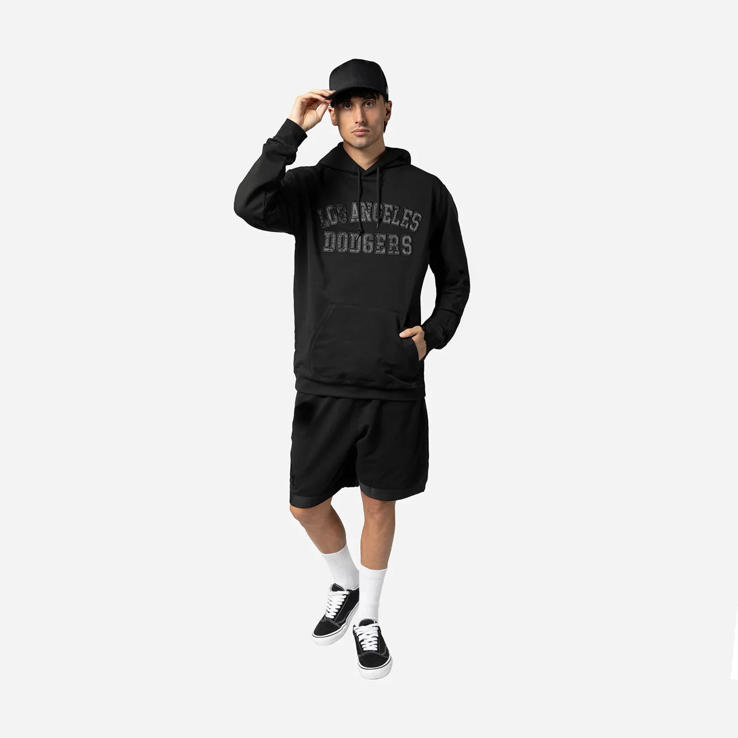 Dodgers Triple Black Shorts - Mens - Image 3