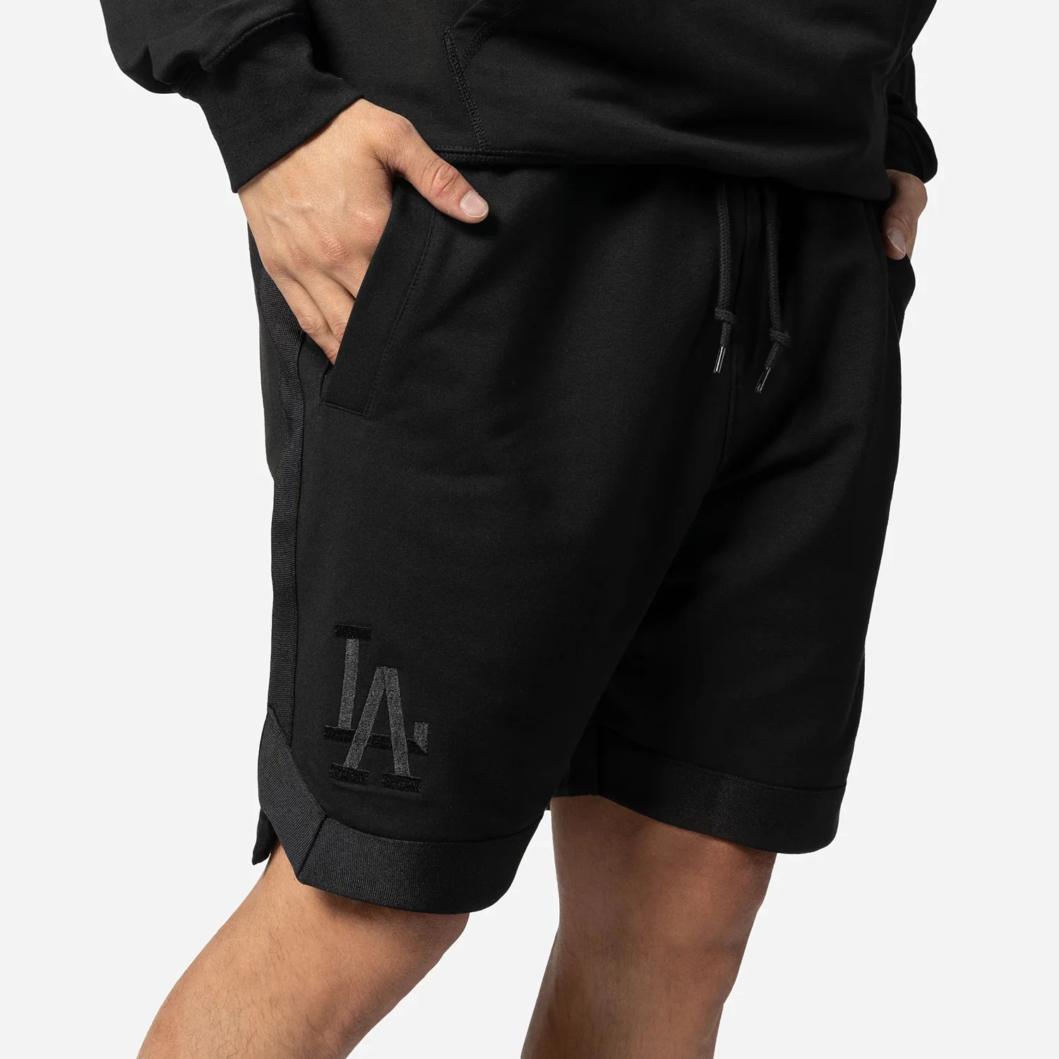 Dodgers Triple Black Shorts - Mens - Image 5