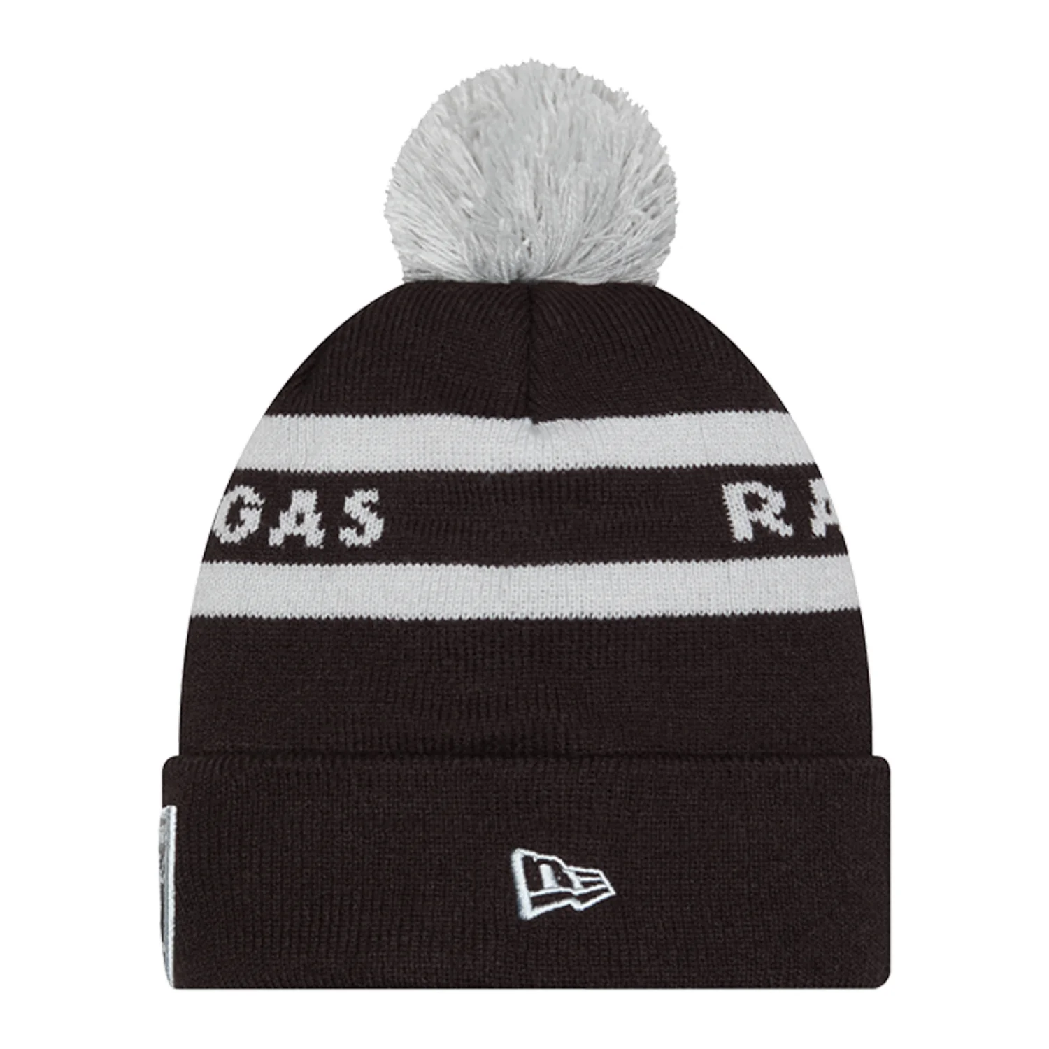 Knit 2-Tone Pom OTC Beanie - Image 2
