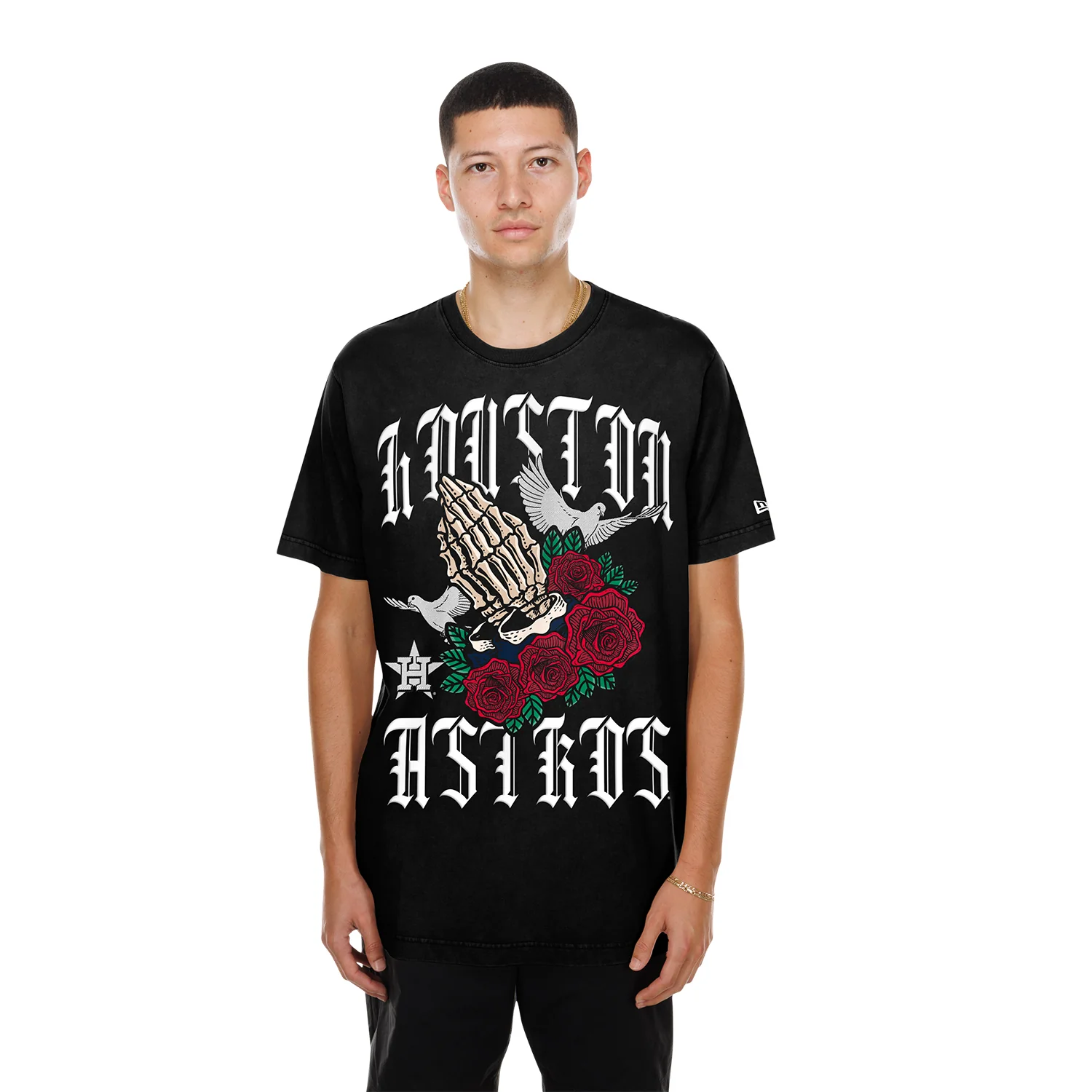 Houston Astros Gothic Tee -Mens - Image 2