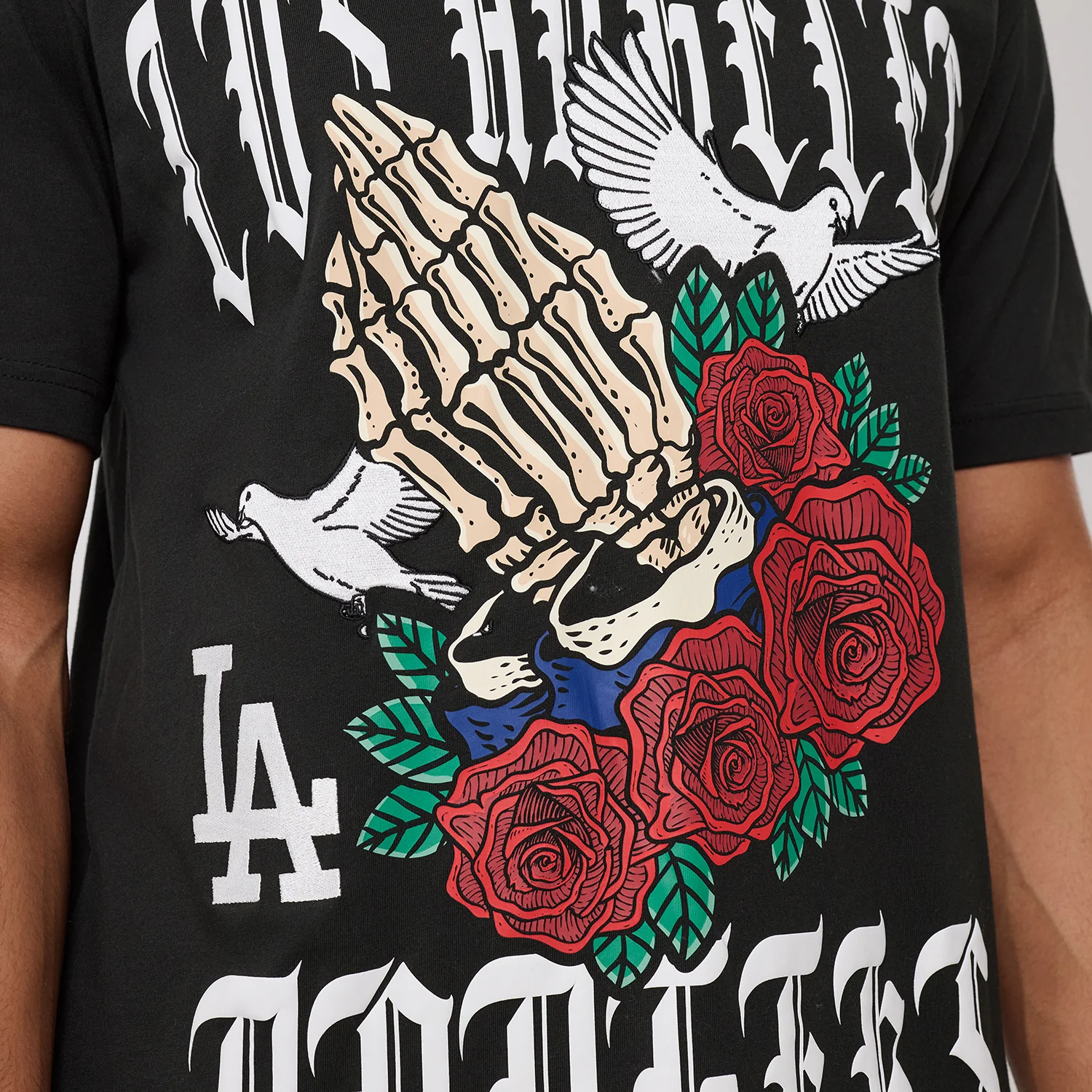 Los Angeles Dodgers Gothic Tee -Mens - Image 3