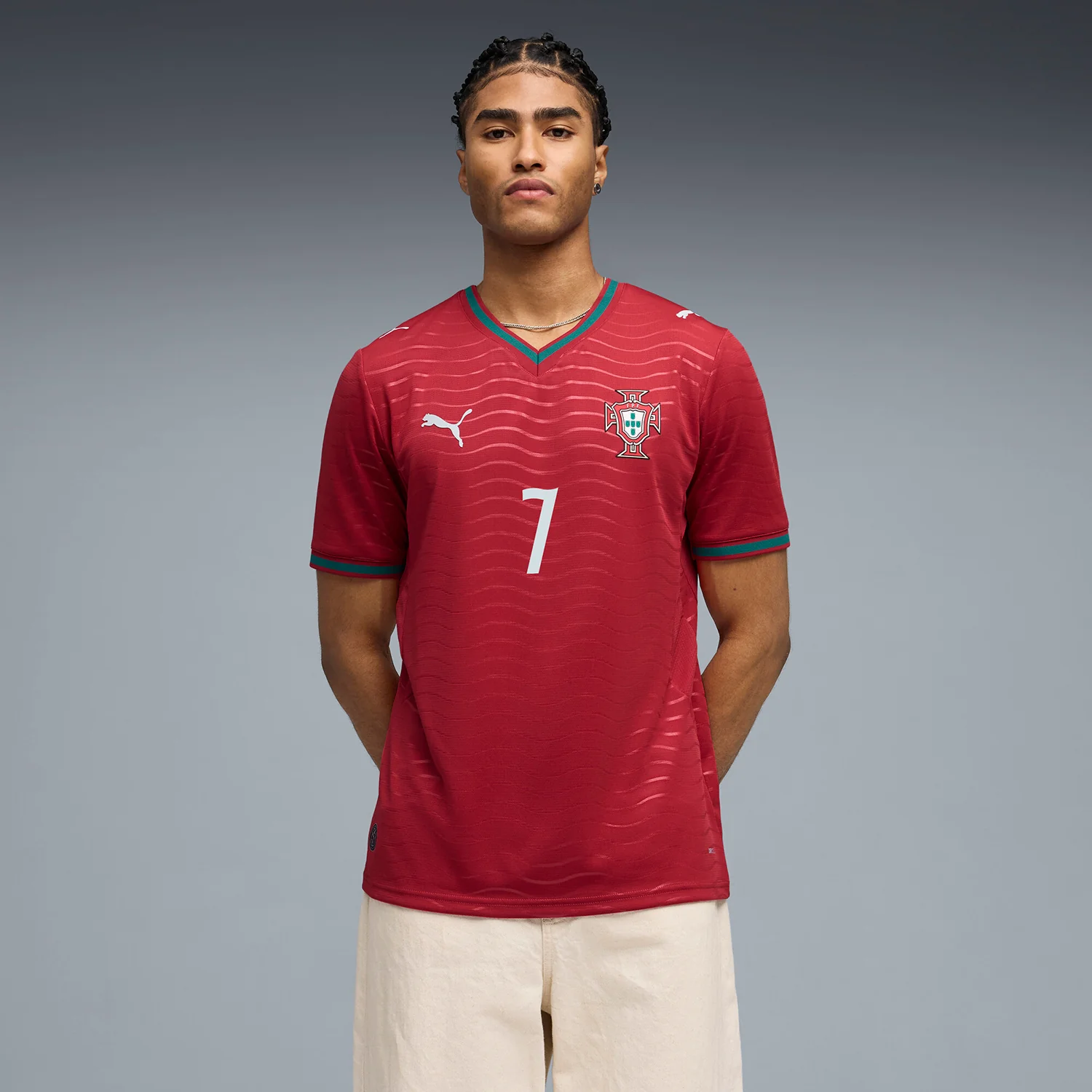 Portugal 26/27 Ronaldo Replica Home Jersey -Mens - Image 2