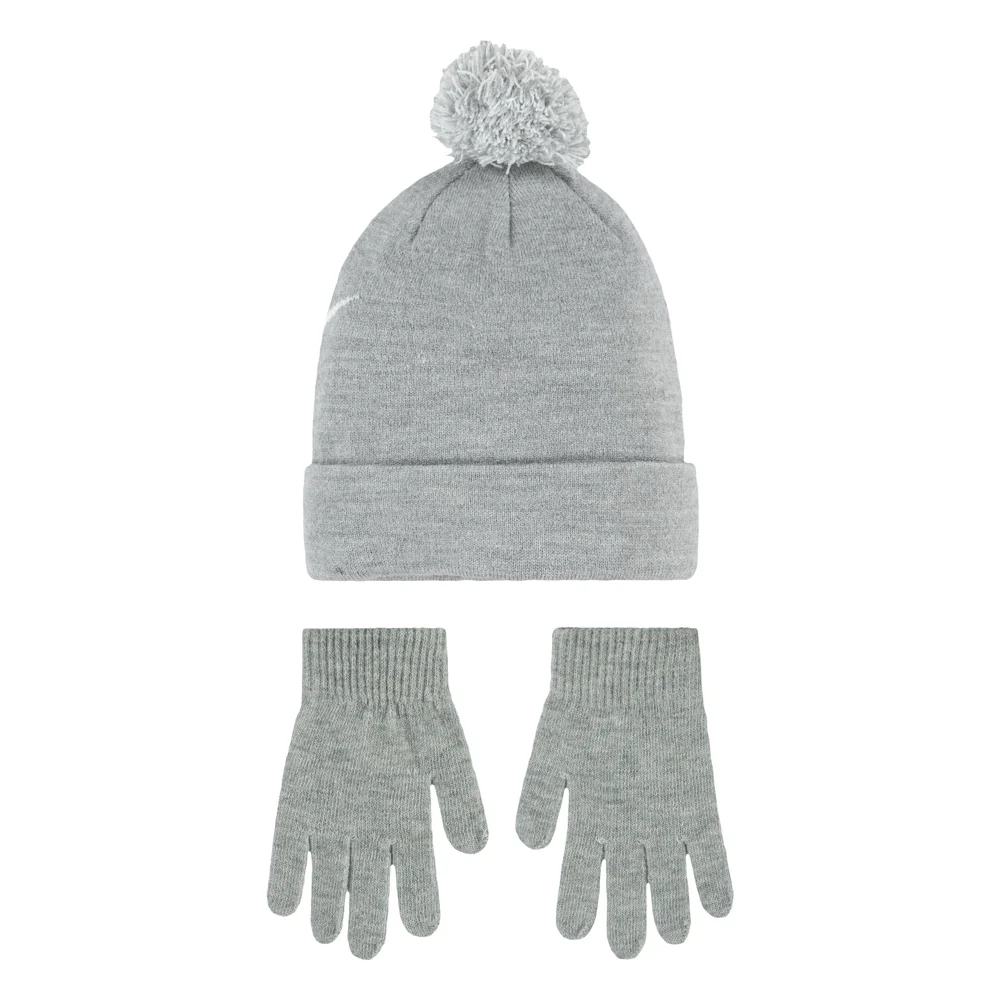 Youth Swoosh Pom Beanie & Glove Set - Image 6