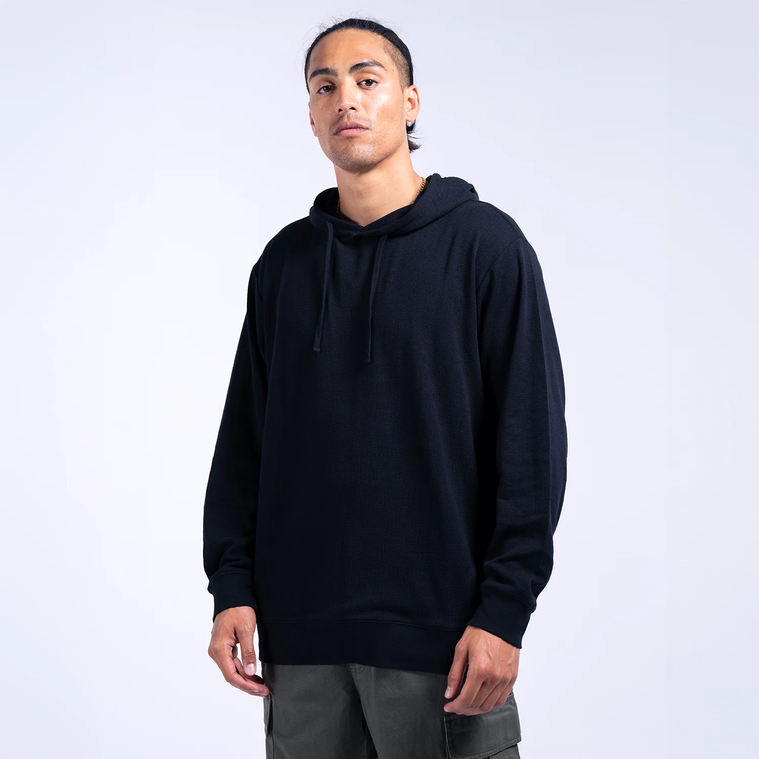 Long Sleeve Thermal Hoody - Mens - Image 2