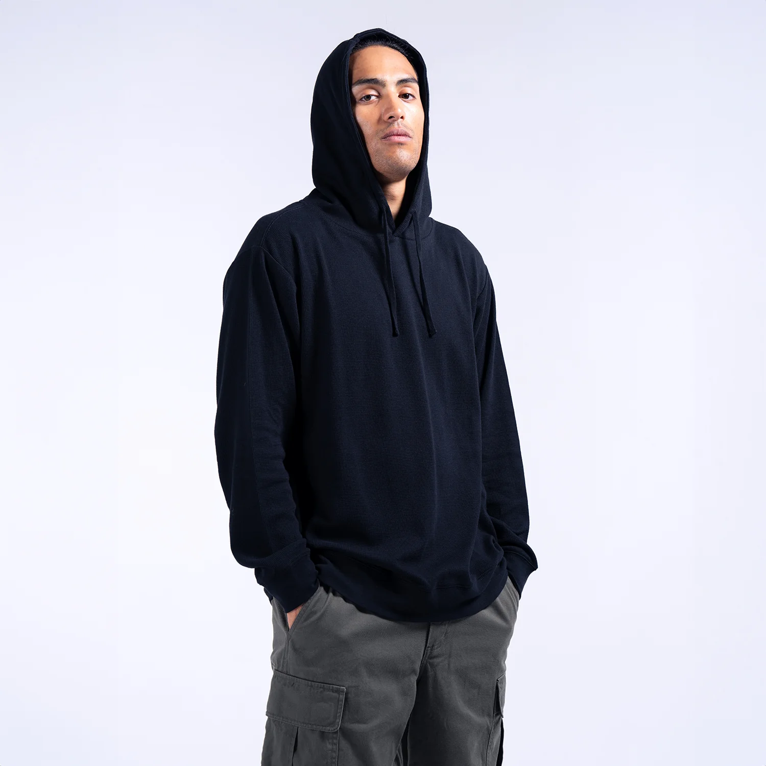 Long Sleeve Thermal Hoody - Mens - Image 3