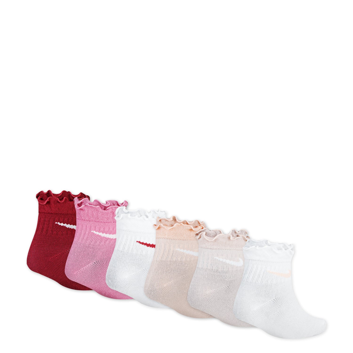 6 Pack X-Small Ruffle Ankle Sock - Image 2
