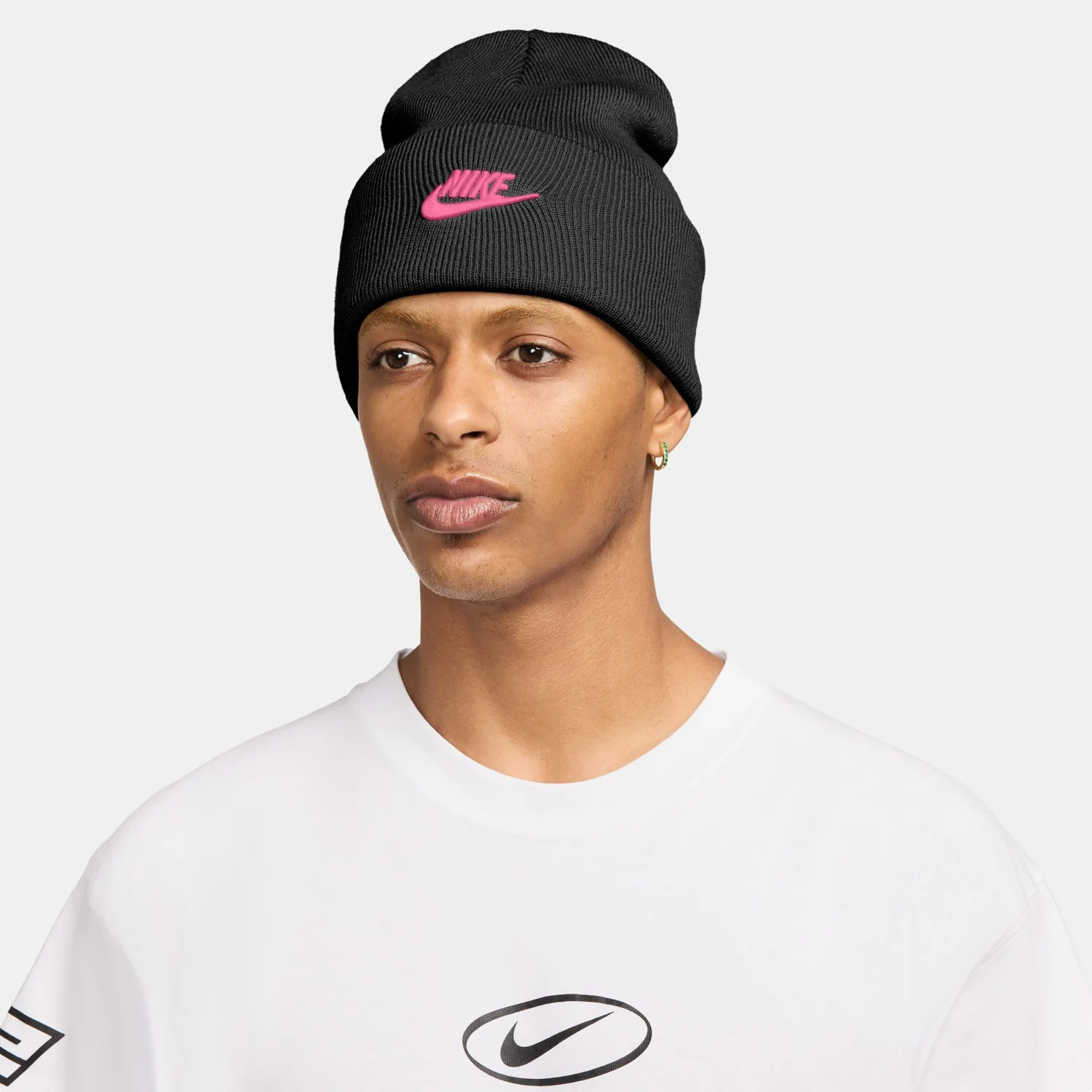 Nike Peak Tall Cuff Swoosh Beanie - Image 3