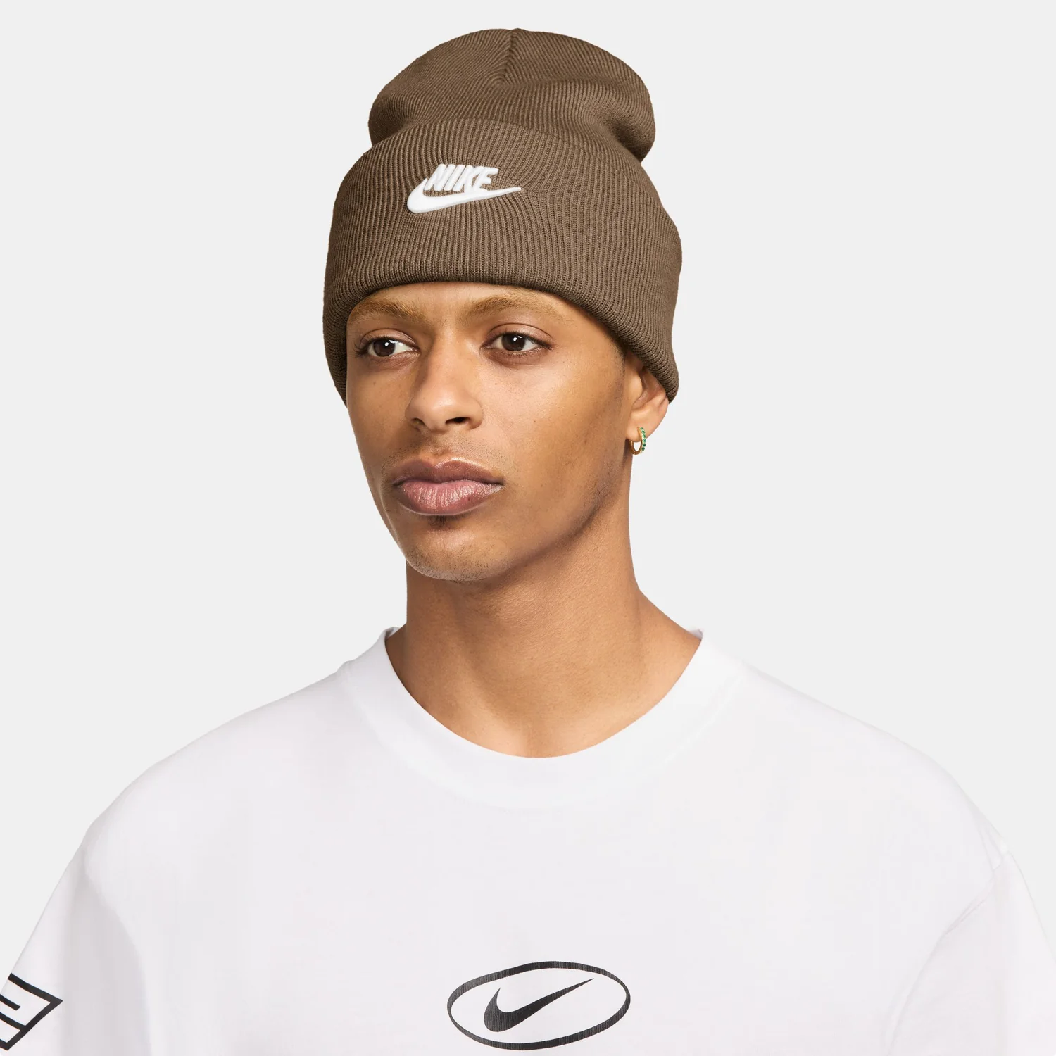 Nike Peak Tall Cuff Swoosh Beanie - Image 3