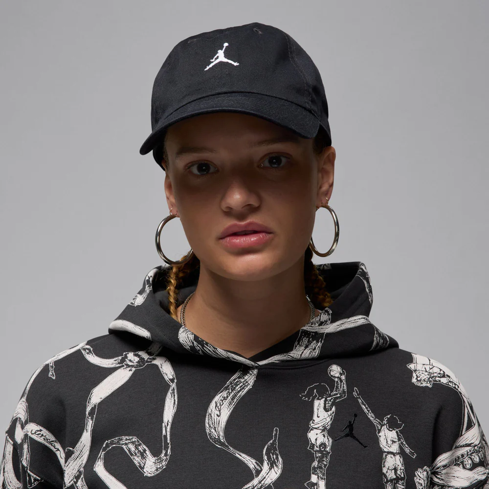 Jordan Club Cap Unstructured Curved Bill Washed Jumpman Strapback - Image 2