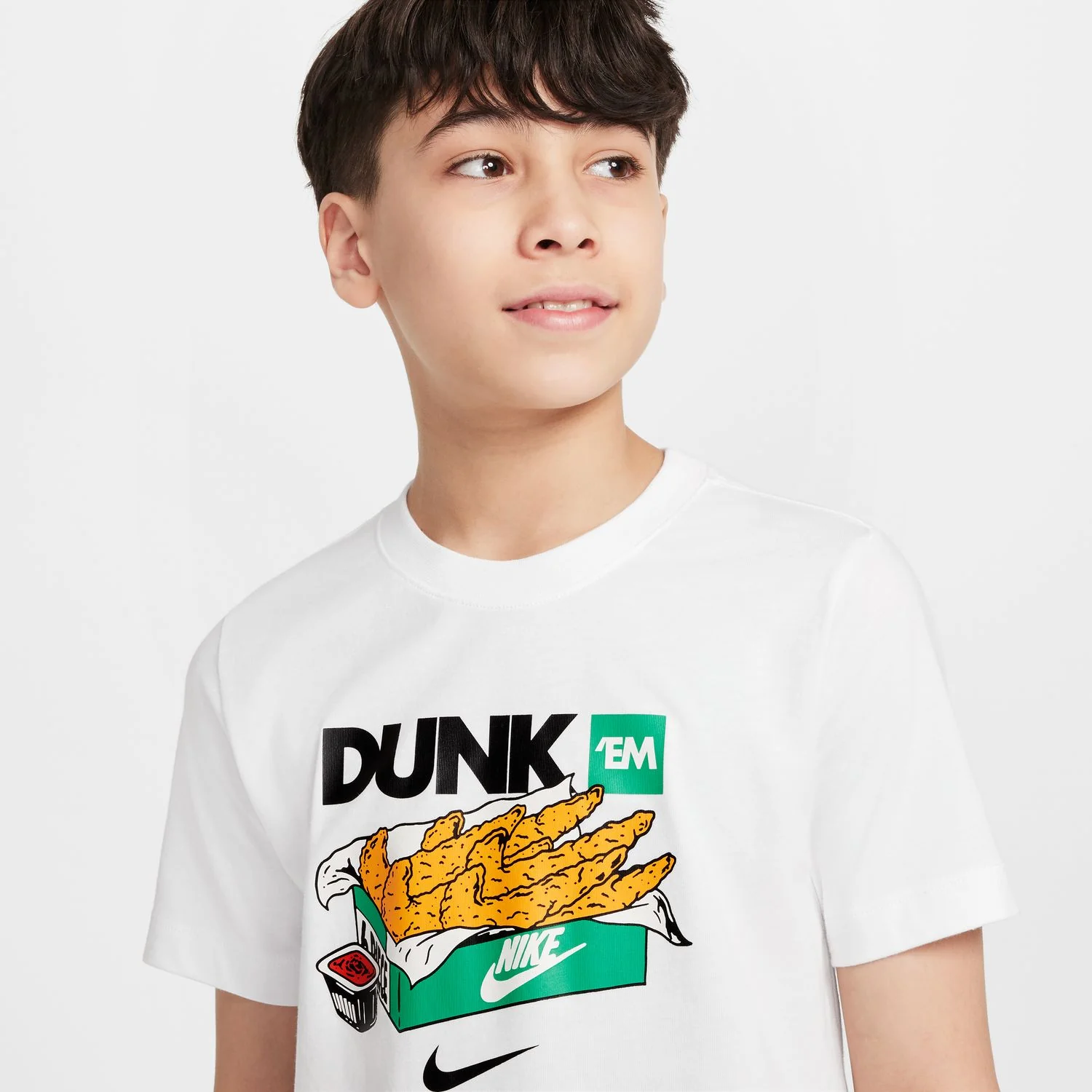 Swoosh Dunk Tee - Youth - Image 4