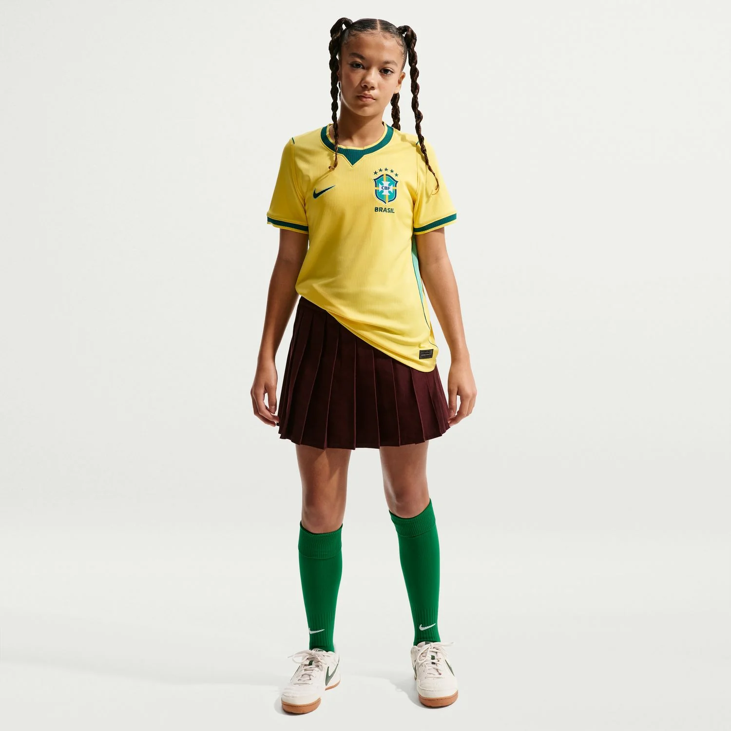 Brazil 26/27 Stadium Home Jersey - Youth - Image 3