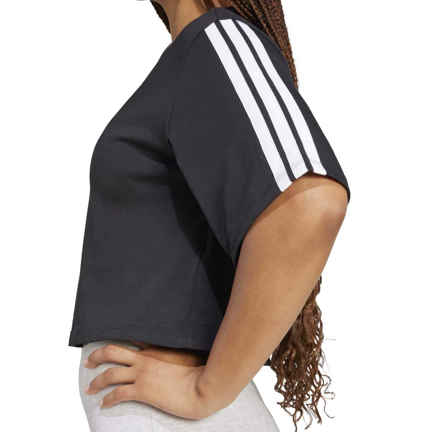 Essentials 3-Stripes Loose T-Shirt - Womens - Image 5