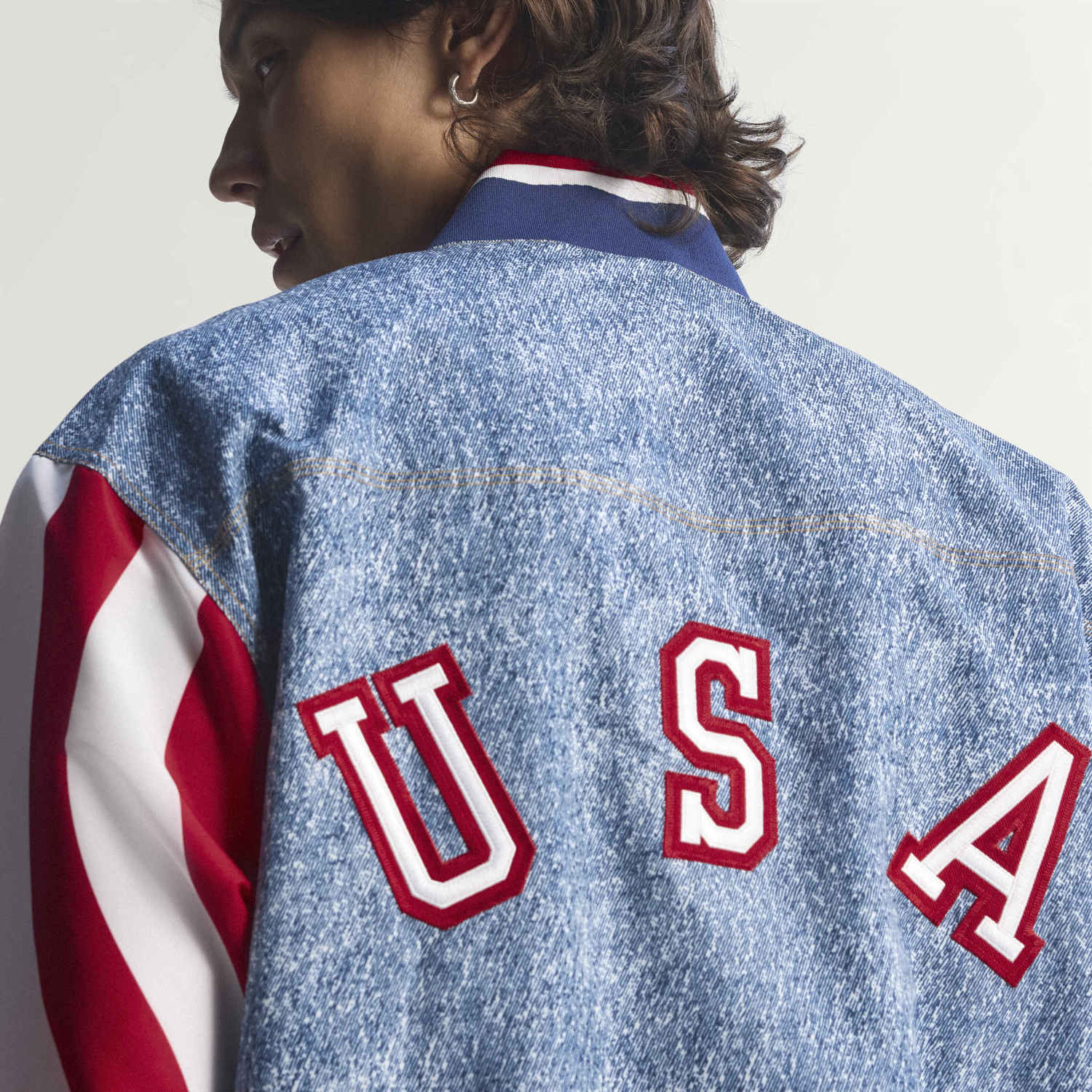 USA 94 Denim Bringback Track Top -Mens - Image 7