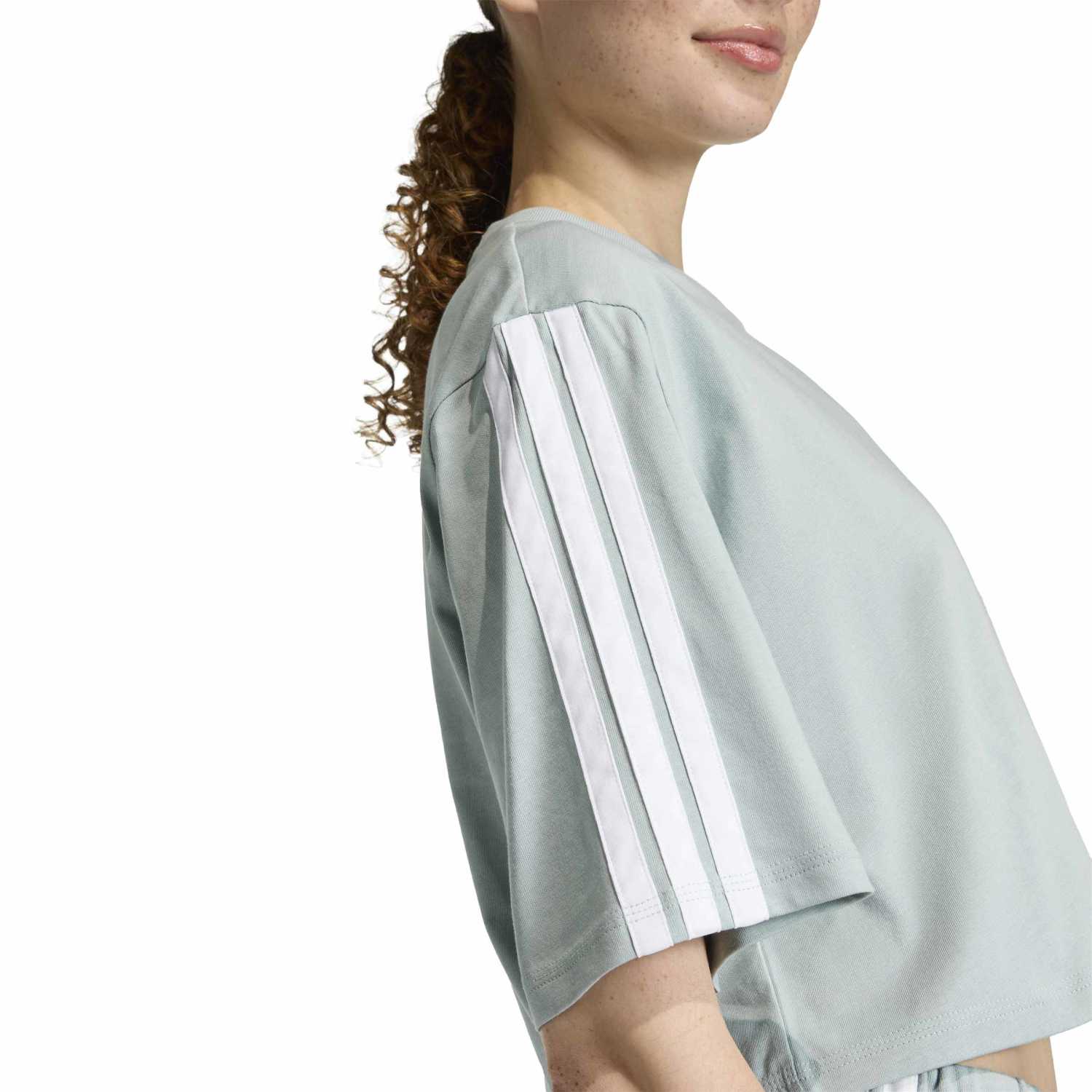 Essentials 3-Stripes Loose T-Shirt - Womens - Image 5
