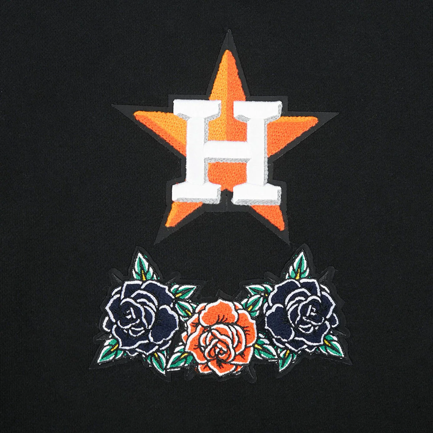 Houston Astros Wave & Roses Hoodie-Mens - Image 5