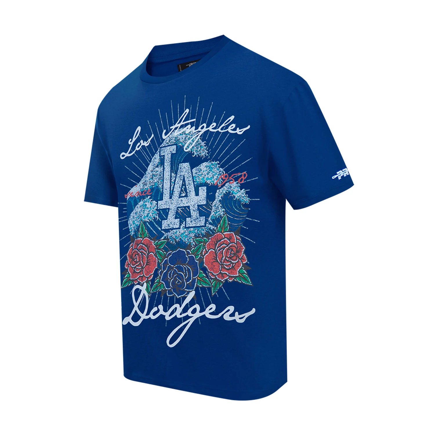 Los Angeles Dodgers Wave & Roses Tee -Mens - Image 2