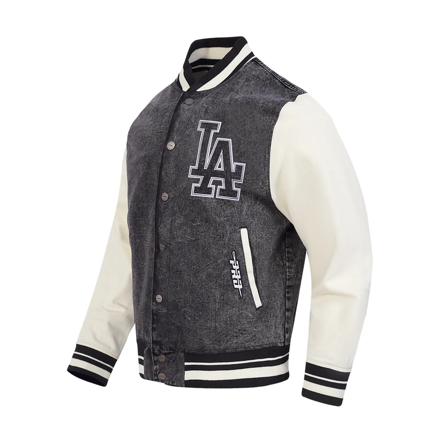 Los Angeles Dodgers Varsity Black Jacket -Mens - Image 2