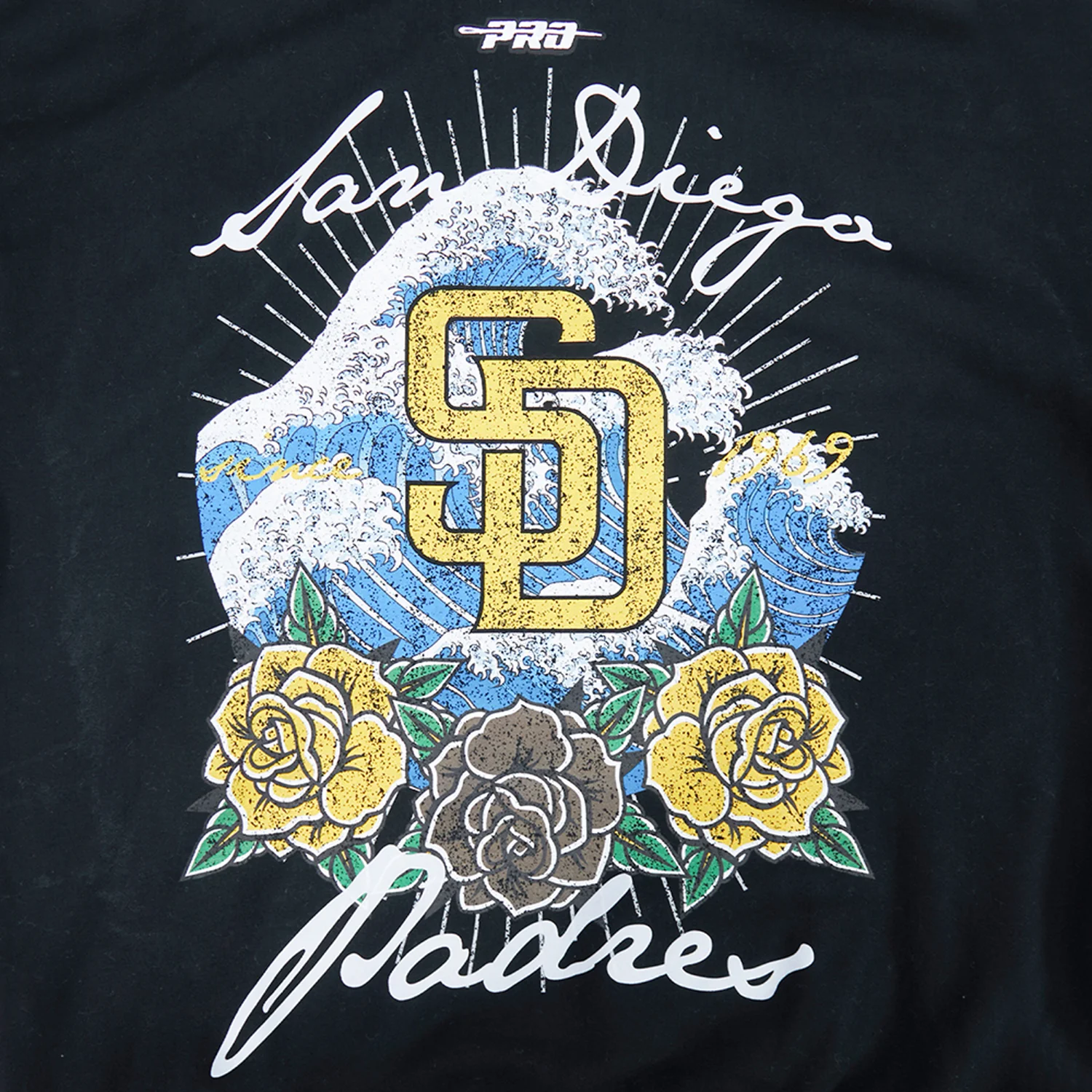 San Diego Padres Wave & Roses Hoodie -Mens - Image 6