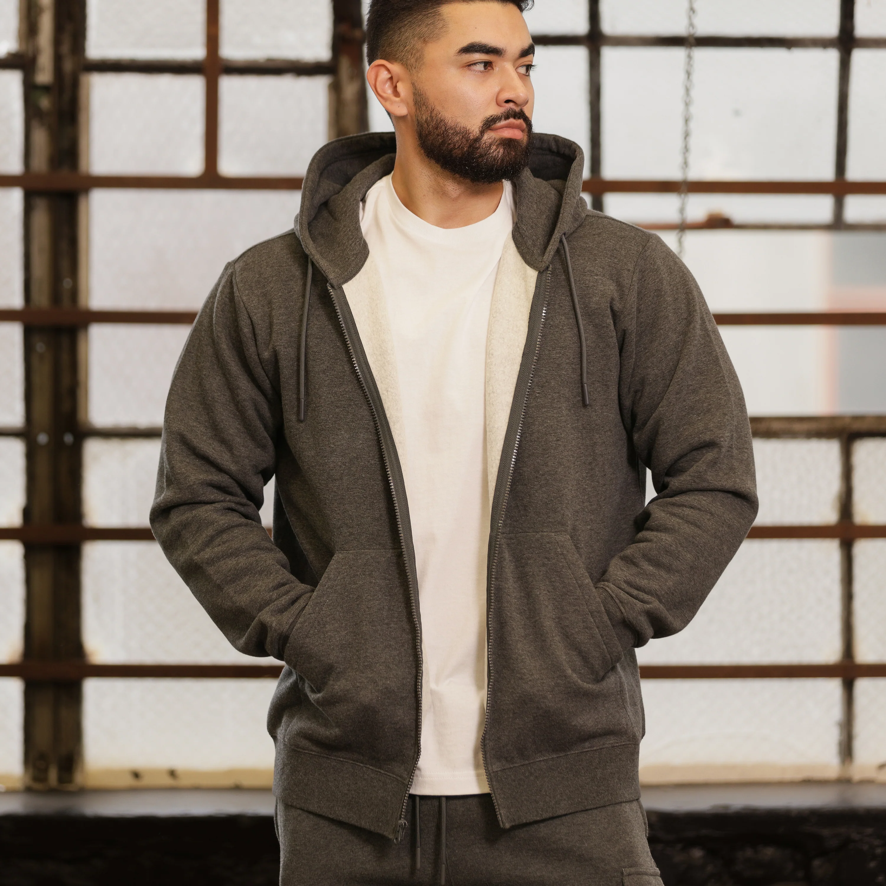 Classic Fleece FZ Hoody - Mens - Image 4