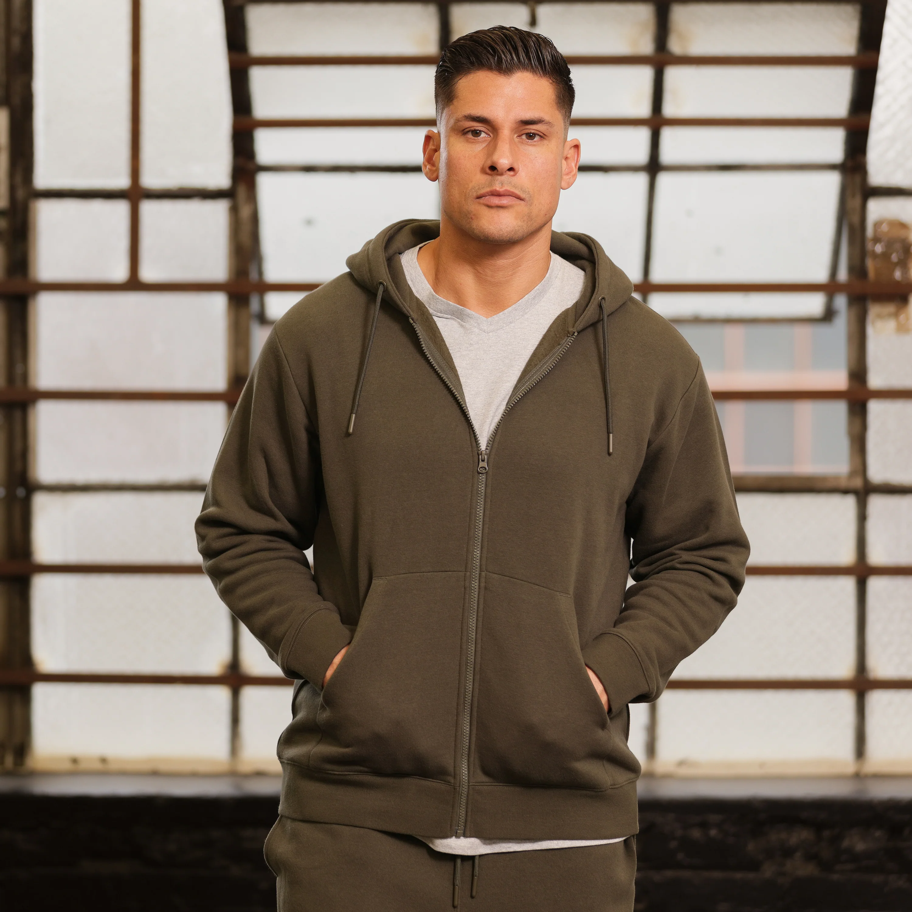 Classic Fleece FZ Hoody - Mens - Image 3