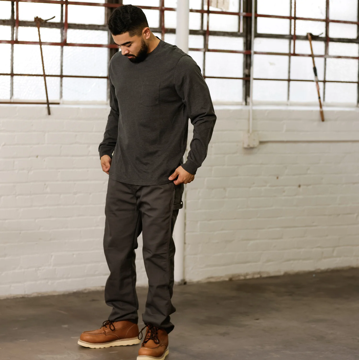 Long Sleeve Work Shirt - Mens - Image 3