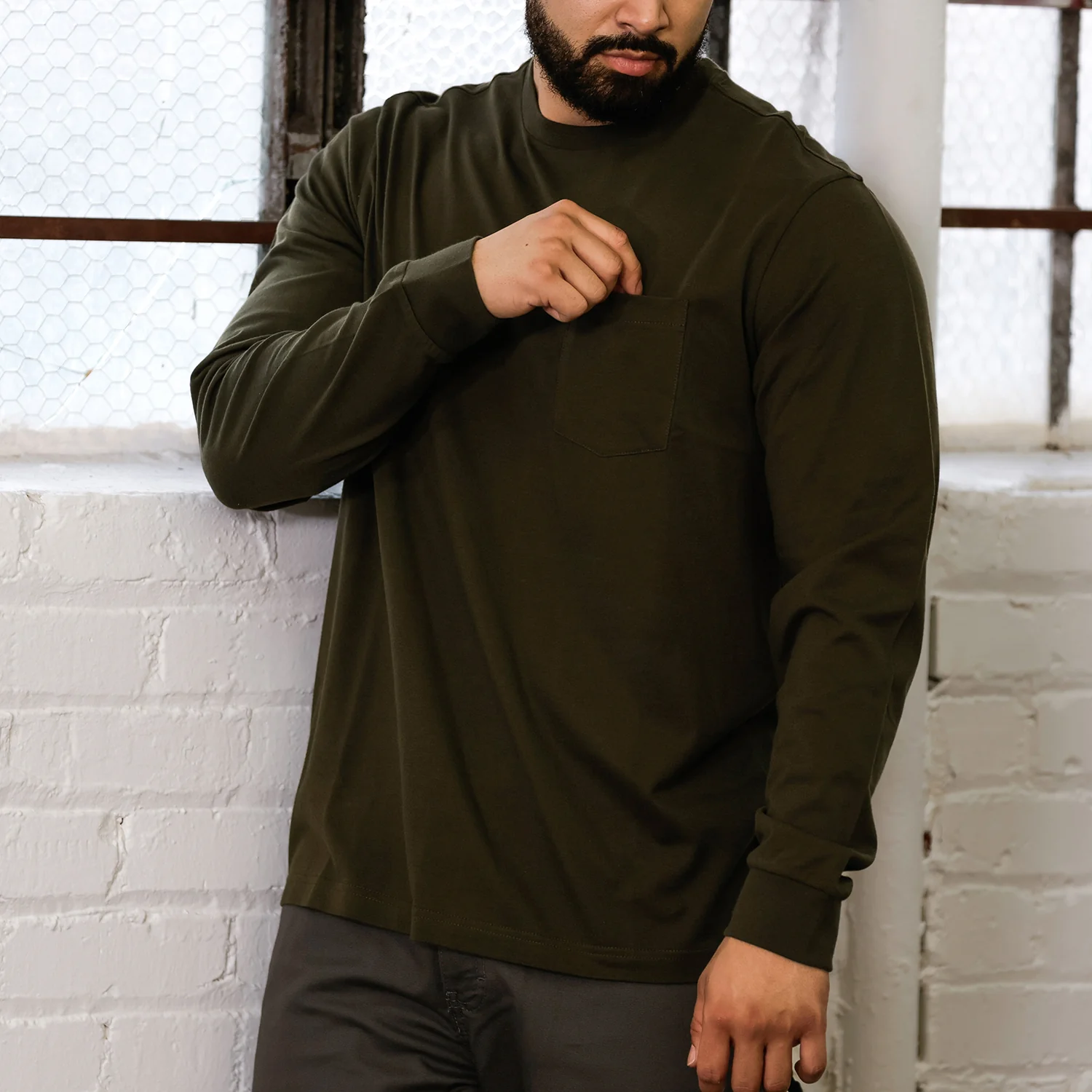 Long Sleeve Work Shirt - Mens - Image 4