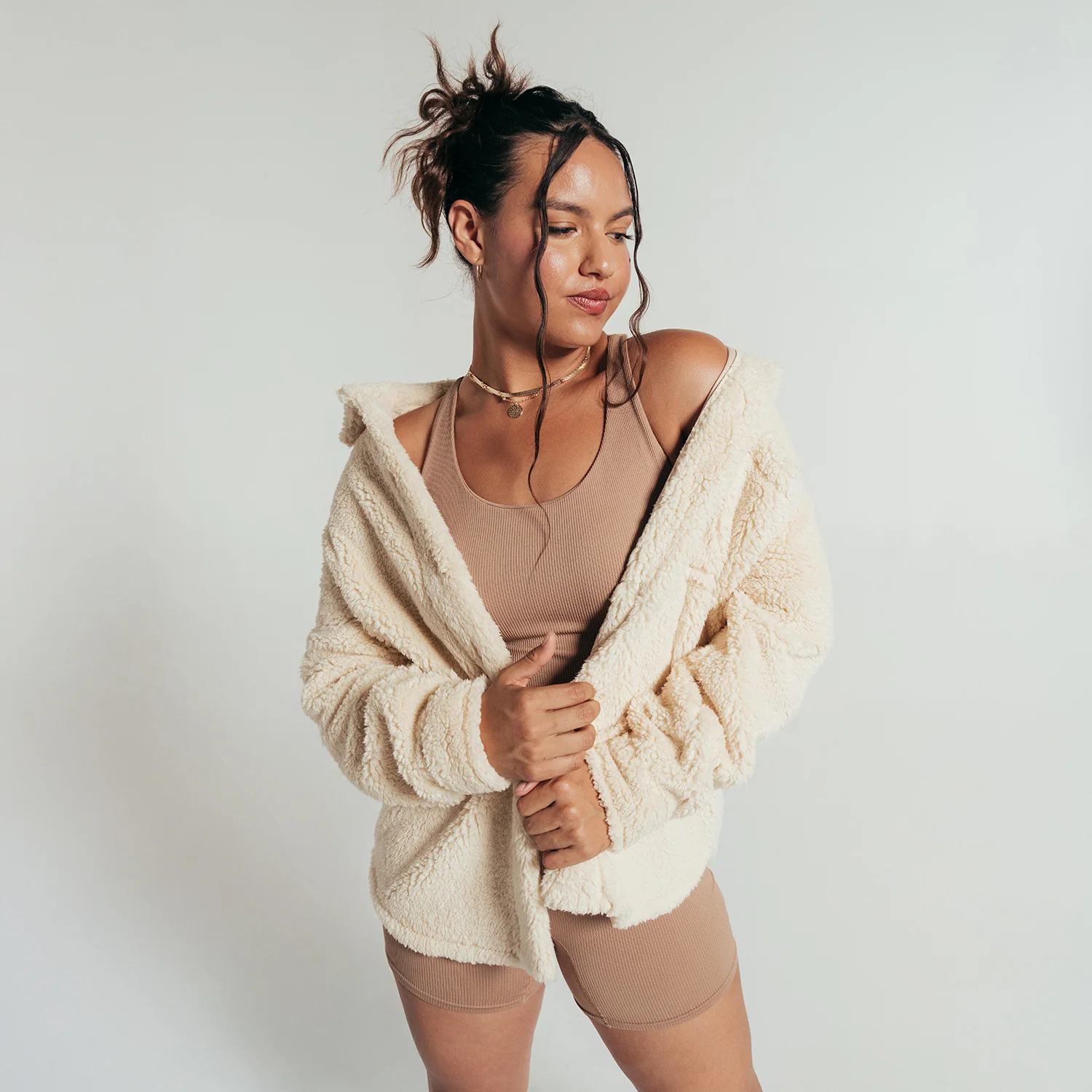 Sherpa Shirt Jacket - Womens - Image 3