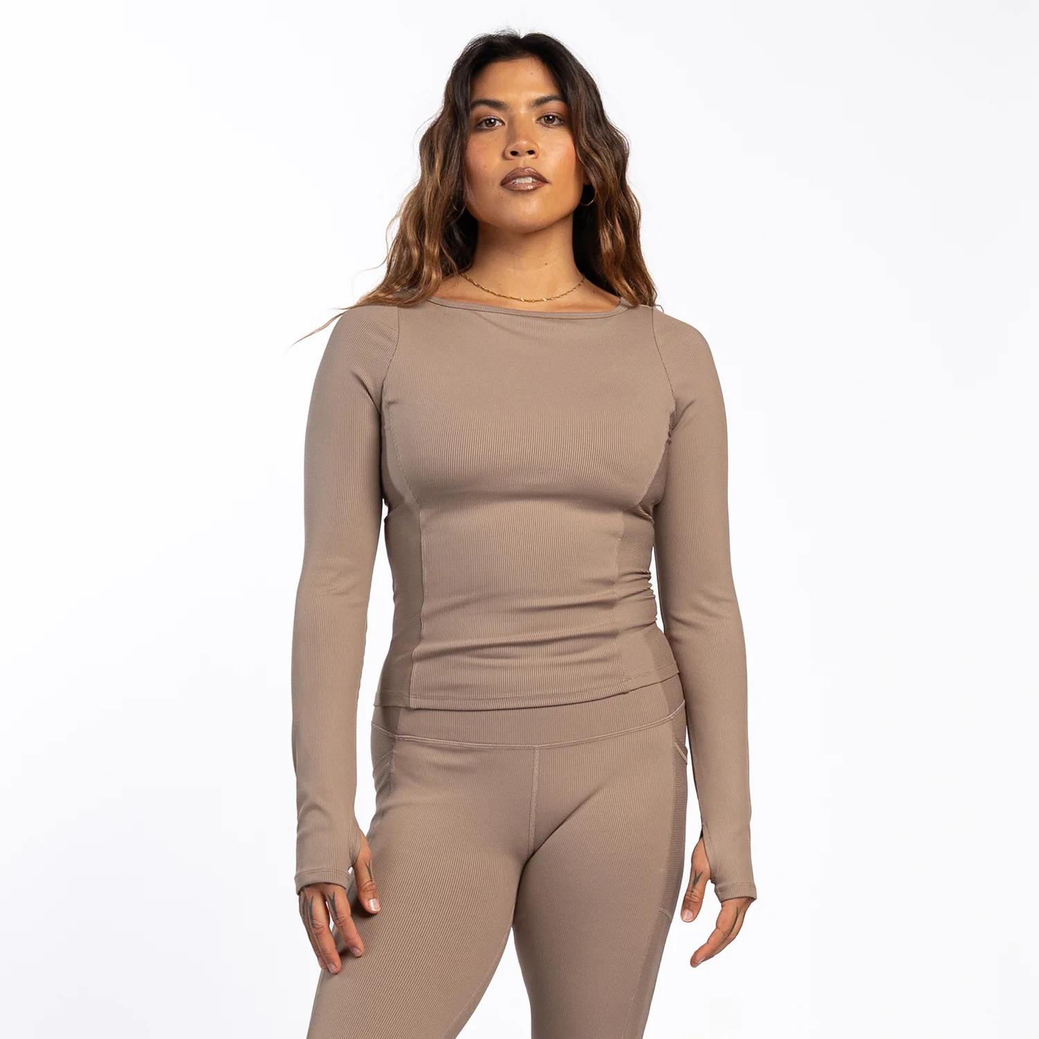 Power Ribbed LS - Womens - Image 2
